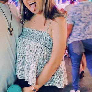 Adjusting Woven Floral Top